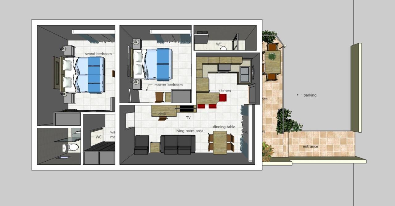 Dennis Stylish Apartment Kato Daratso Exterior photo
